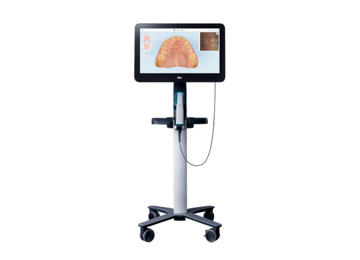 iTero digital intraoral scanner with cart, display, and scanning wand
